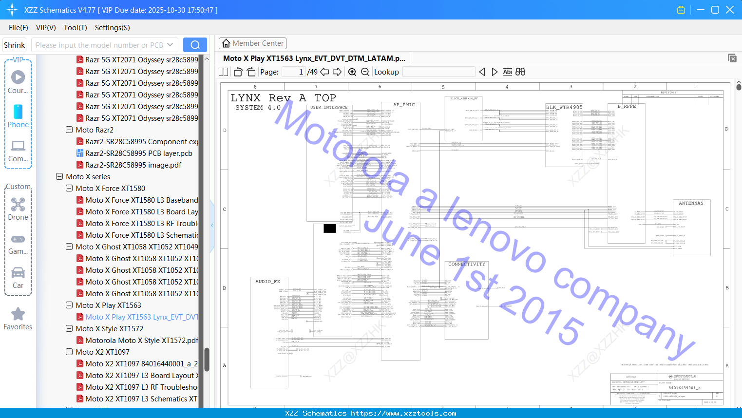 Motorola Moto X Play XT1563 Lynx_EVT_DVT_DTM_LATAM
